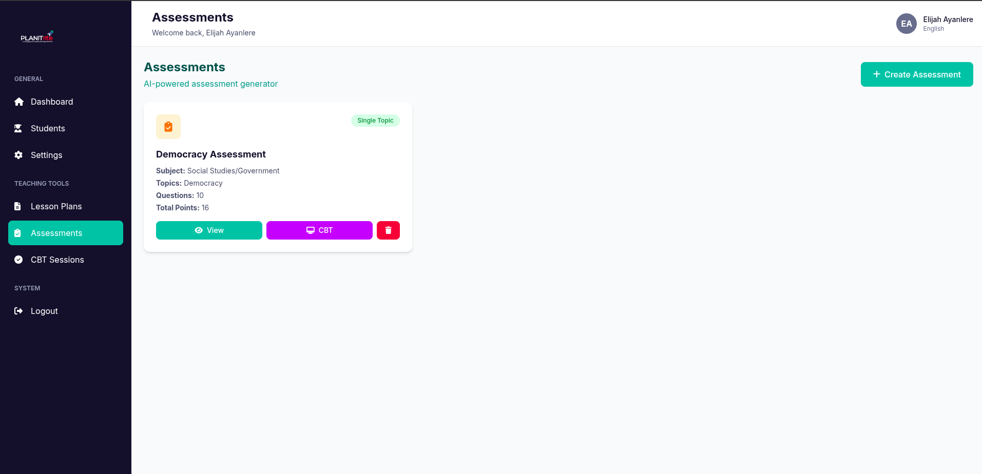 Assessment Generator